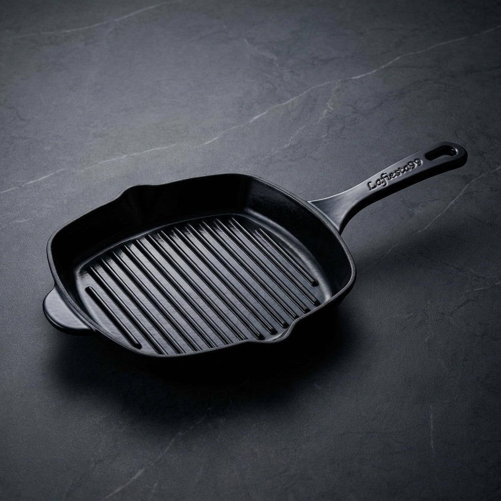 Lafiesta99™ | The "Aethel" Saturated Geometric Ridged Steak Pan